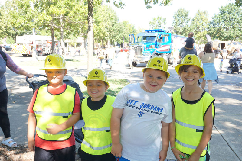 Group of kids smiling for photo